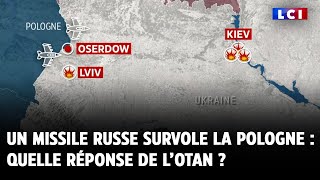 Un missile russe survole la Pologne  quelle réponse de l’Otan [upl. by Albers]