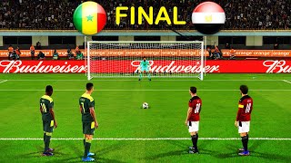 SENEGAL vs EGYPT  Penalty Shootout  Mane Ronaldo Vs Messi Salah  AFCON 2022 FINAL  PES 2021 [upl. by Lynsey]