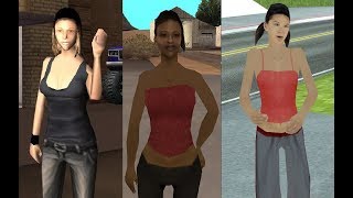 How to get 3 different girlfriends at the very beginning of the game  GTA San Andreas  Video 2 [upl. by Churchill]