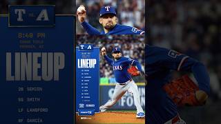 World Series Rematch in Arizona Tonight’s Texas Rangers Lineup texasrangers [upl. by Marigold]