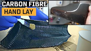 CHEAPEST way to make CARBON FIBER No specialist tools Hand laminating DIY EPOXY RESIN [upl. by Ahsemrak423]