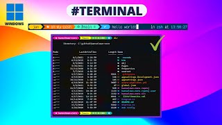 Making your Windows Terminal Look Amazing  Oh My Posh Theme and More [upl. by Yelrebmik498]