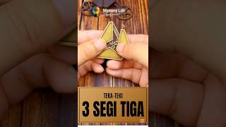 Cara Cerdas Menyusun Tiga Segitiga tekateki puzzle tutorial [upl. by Yatnod228]