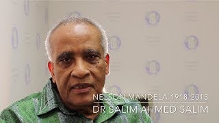 Dr Salim Ahmed Salim bids farewell to Madiba [upl. by Aissatsana809]