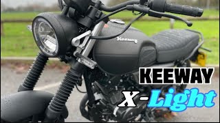 Keeway xlight review A brand new motorcycle for less than £2500 [upl. by Noissap]