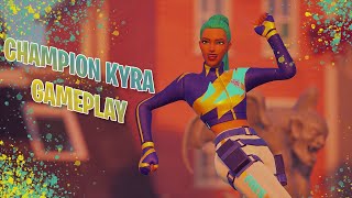 Champion Kyra Gameplay  Fortnite [upl. by Eladnek]