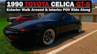 1990 TOYOTA CELICA GTS  Exterior Walk Around amp Interior POV Ride Along [upl. by Asta]