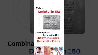 Deriphyllin 150theophyllineetrophyllinederiphyllincough medication shortsmedicinedoctorcopd [upl. by Tia]