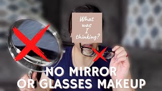 BLIND MAKEUP CHALLENGE  NO MIRROR amp NO GLASSESCONTACTS  LIANA DAVIS [upl. by Eam]