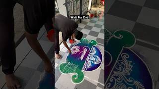 Unique Rangoli art rangolidesign rangoli kolam trending viralreels shortvideo short 100k [upl. by Rodolfo]