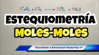 ESTEQUIOMETRÍA MolMol bien fácil [upl. by Theodosia]