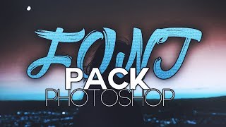 🔥 Font Pack Photoshop FREE Download  Photoshop  FOR 15K Subscribers 🔥 [upl. by Ailime]