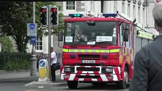 Dublin Fire Brigade Training unit going for a spin on the quays in Dublin City Centre [upl. by Ettenav988]