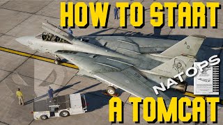 DCS F14 Tomcat Pilot Startup Tutorial  Real life procedures explained [upl. by Lavella903]