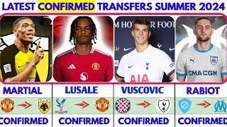 🚨LATEST CONFIRMED TRANSFER NEWS SUMMER 2024🔥 LUSALE TO UNITED MARTIAL TO ATHENS [upl. by Enyr6]