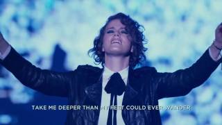 Hillsong United  Oceans with Lyrics Live 2016 [upl. by Adroj18]