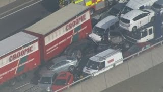 100 car pileup on Sheppey crossing bridge in Kent UK [upl. by Niai]