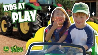 Playing With Toys On the Farm 🚜  John Deere Kids [upl. by Akitnahs]