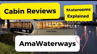 AmaWaterways Full Cabin Review Europe River Cruise on Ama [upl. by Arihsat]