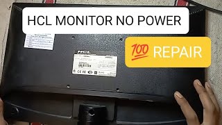 hcl monitor power problem  hcl monitor repair  hcl monitor open [upl. by Relyhs589]