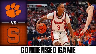 Clemson vs Syracuse Condensed Game  202324 ACC Mens Basketball [upl. by Micro]