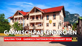 GARMISCH PARTENKIRCHEN GERMANY 🇩🇪  Walking Tour Of Garmisch Partenkirchen  Travel Vlog 2024 4K [upl. by Adnauq]