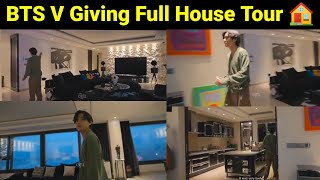 BTS V Giving Full House Tour 🏠  V Shocking Luxurious House [upl. by Gillespie677]