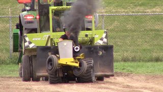 WAMBO 2024 diesel 1250lb garden tractor pull [upl. by Yenittirb]