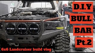 HOW TO MAKE A CUSTOM BULL BAR FRONT BUMPER 4K [upl. by Prissie]