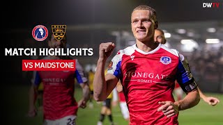 Highlights  Points shared with 10 man Maidstone  Dorking Wanderers v Maidstone United  51124 [upl. by Almond527]