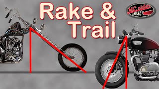 Motorcycle Rake amp Trail  How it affects motorcycle handling [upl. by Alleul796]