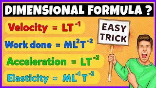 How to Find Dimensional Formula  Dimensional Formula Trick [upl. by Rj]