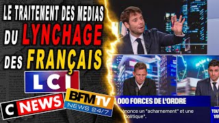 Voilà comment LCI BFM CNEWS traite linfo du lynchage des FRANÇAIS pas des hooligans ISRAÉLIENS [upl. by Tioneb]