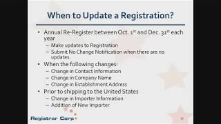 Annual FDA Drug Establishment Registration and Listings [upl. by Elatsyrk]