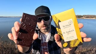 Tri Island Chocolate  Bee Pollen Dark Chocolate Bar Review [upl. by Yseult315]