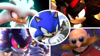 Sonic The Hedgehog 2006  All Bosses  Cutscenes S Rank [upl. by Ayanej]