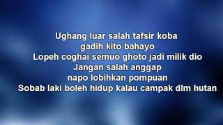 W A R I S ft Dato Hattan  Gadis Jolobu Lyrics Video [upl. by Airtap635]