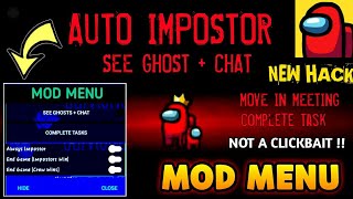 Among Us Auto Imposter  Among Us Mod Menu Apk  Among Us Always Imposter Hack [upl. by Tillion538]