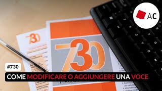 730 come aggiungere e modificare una voce nel modello semplificato [upl. by Storz]