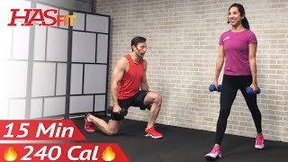 15 Minute HIIT Workout for Fat Loss amp Strength Tabata High Intensity Interval Training Home Routine [upl. by Freeborn]