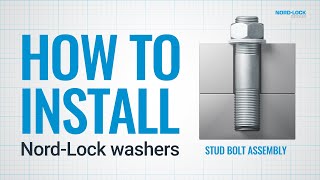 How to Install NordLock Washers  Stud Bolt Assembly [upl. by Ezmeralda]