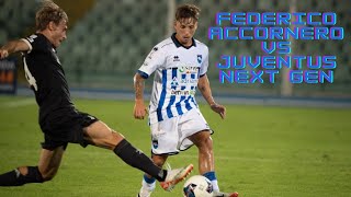 Federico Accornero  Pescara  vs Juventus Next Gen [upl. by Eveline379]