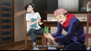 WILSON  Yuuji Itadori Castaway Impression Jujutsu Kaisen Funny Moments [upl. by Eniluap451]