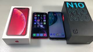 OnePlus Nord N10 vs iPhone XR [upl. by Leffen949]