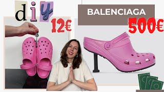 Balenciaga x Crocs Designer Schuhe DIY einfach amp schnell nachmachen [upl. by Yelik]