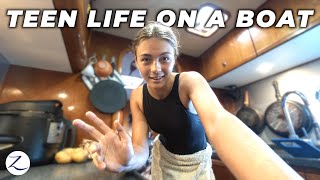 A Day in MY LIFE 16 yrs old living on a sailboat Ep 261 [upl. by Lytsirhc]