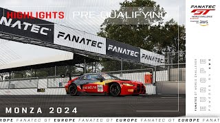 PreQualifying  Highlights  Monza  Fanatec GT Europe [upl. by Ocirema459]