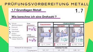 KANNST DU DIESE DREHZAHL BERECHNEN   Drehverfahren erklärt  BASICS MASCHINENBAU 17 [upl. by Pros]