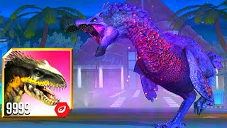 EVENT INDORAPTOR MAXED 9999  JURASSIC WORLD THE GAME [upl. by Katie]