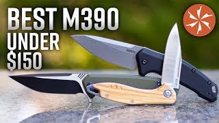 Best M390 Steel Folding Knives Under 150 in 2019 at KnifeCentercom [upl. by Genni]